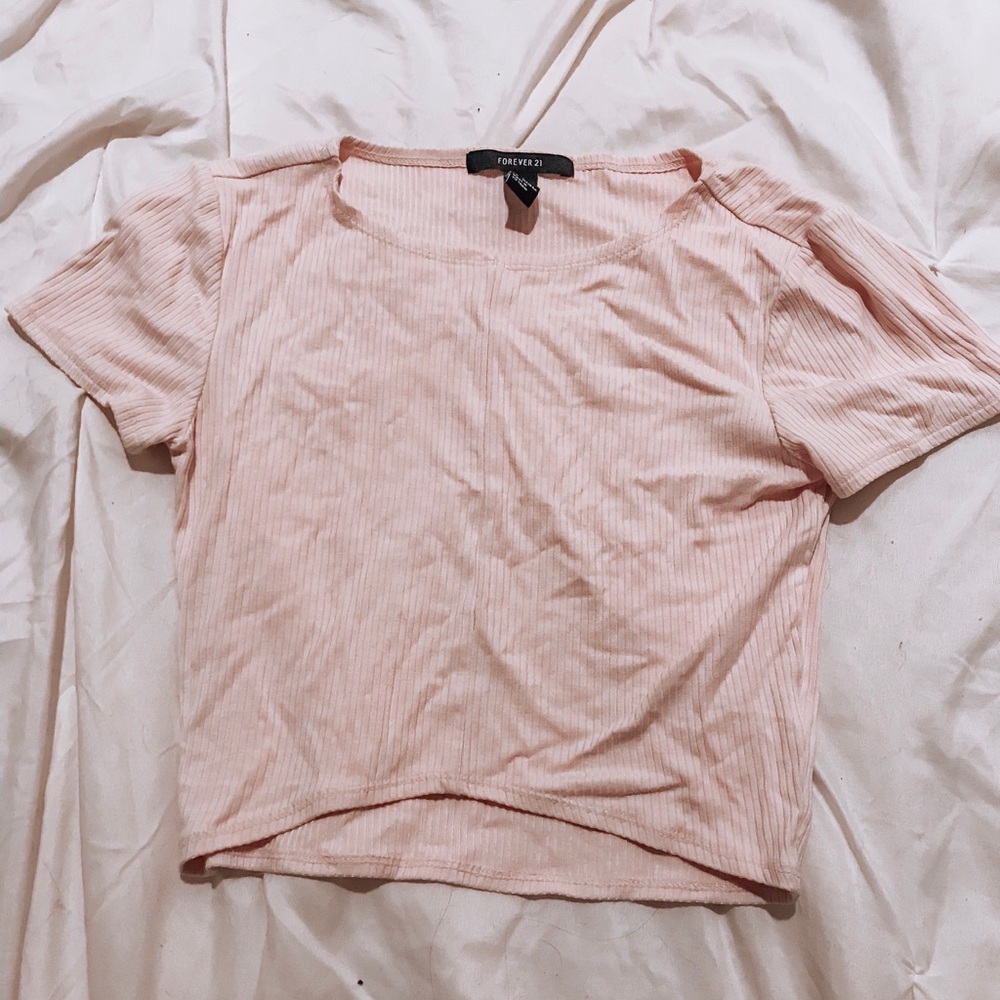 Pink crop top